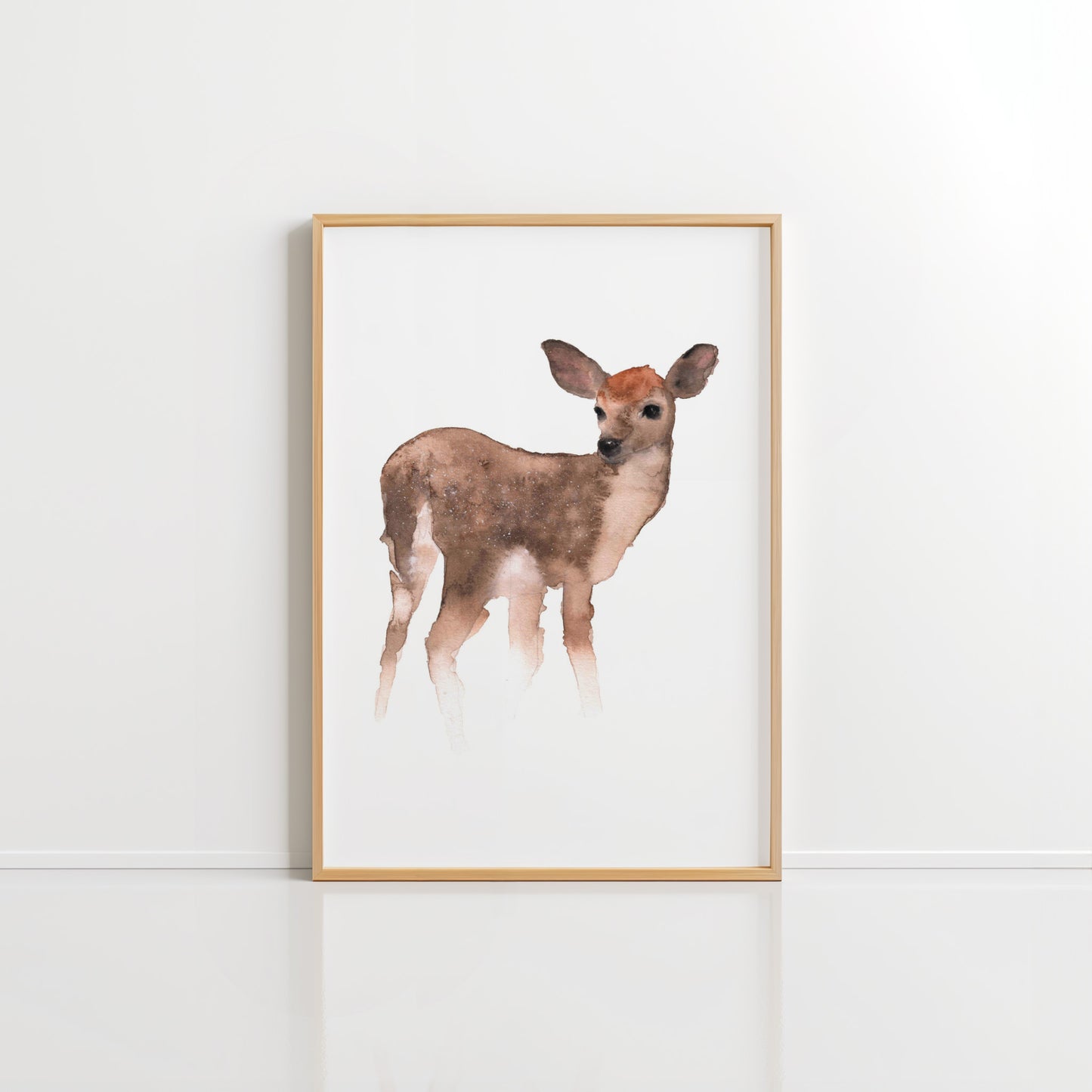 Deer watercolour print I