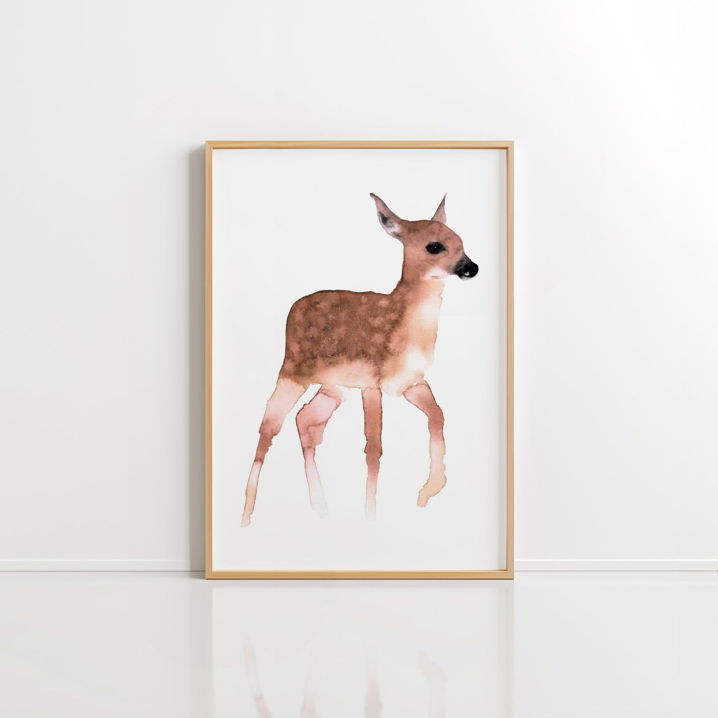 Deer watercolour print IV