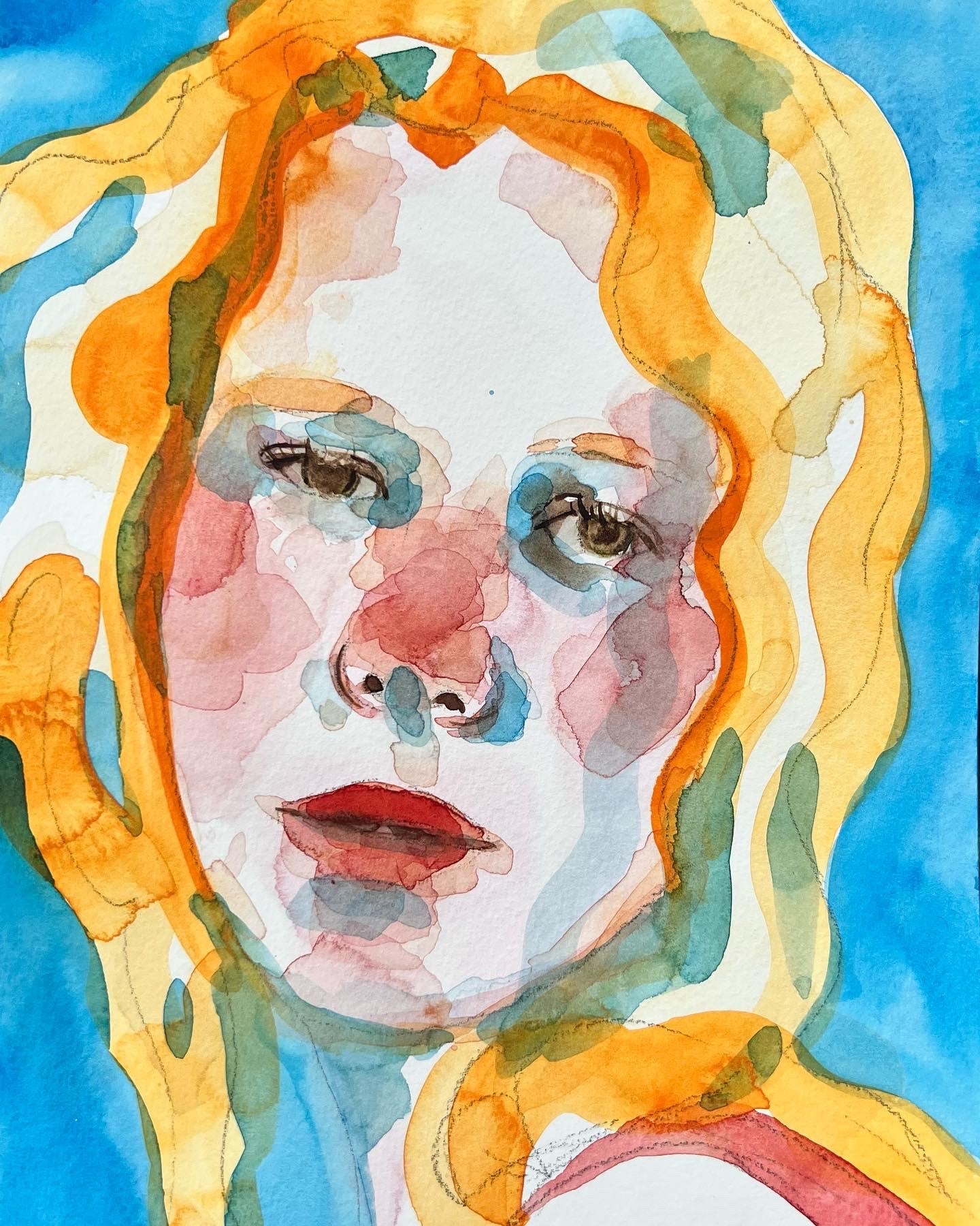 Watercolour portrait - Odessa